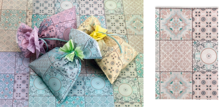 Pungă de celofan 20 × 35 cm Amalfi gri