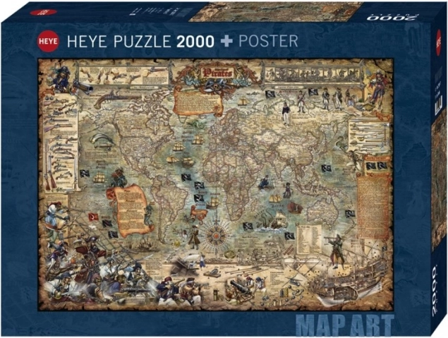 Puzzle 2000 piese – lumea piraților