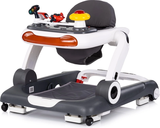 Premergător interactiv 4‑în‑1 pentru copii CHIPOLINO Little Explorer, gri