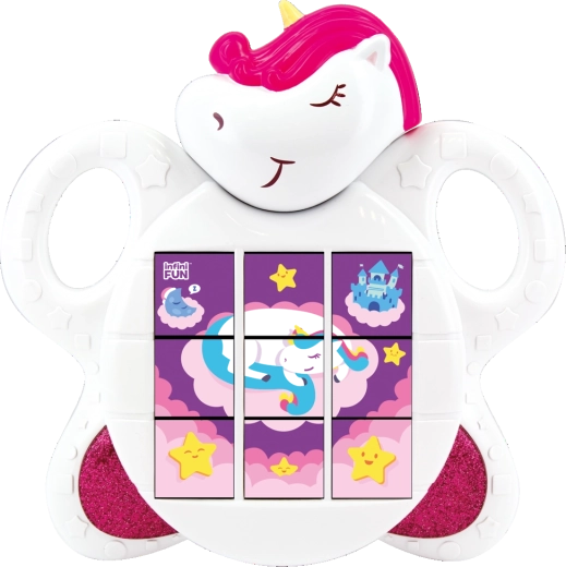 Puzzle interactiv cu plăcuțe glisante Unicorn cu sunete