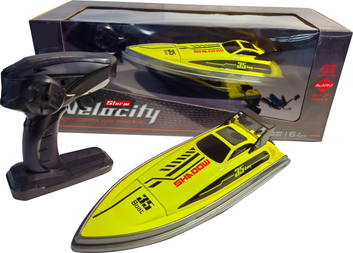 Barcă de curse R/C Shadow 35 high speed 1:16 galben/negru