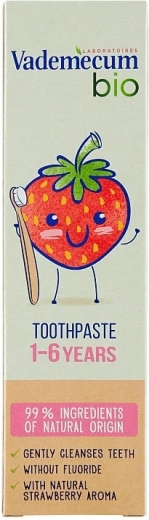 Vademecum Bio pastă de dinți pentru copii căpșuni 1–6 ani 50 ml