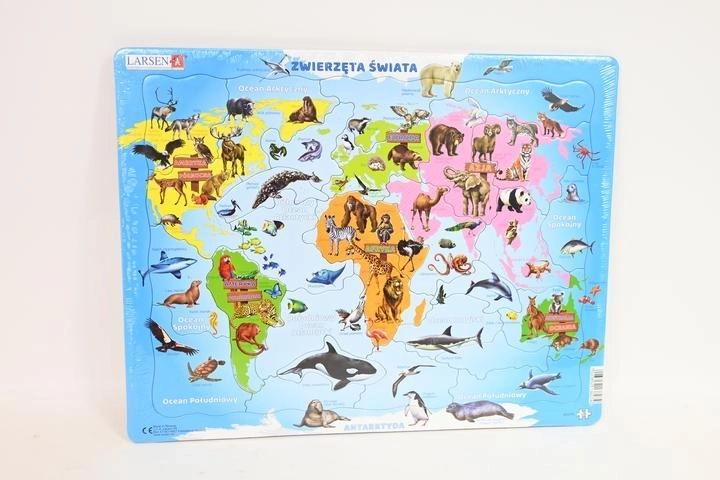 Larsen Animalele lumii – puzzle educativ