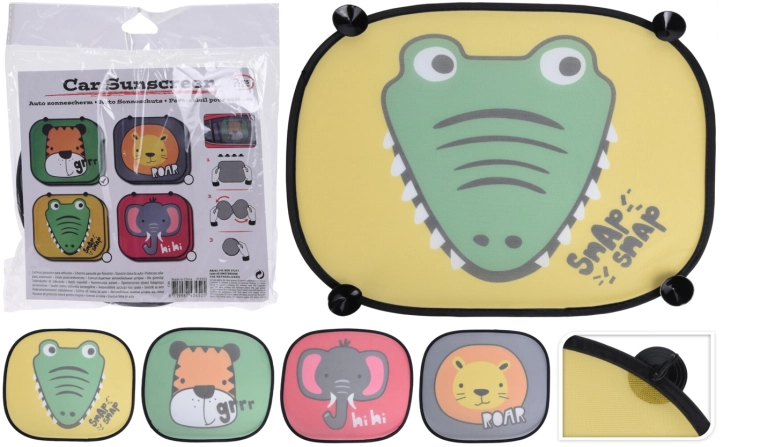 Parasolare auto cu animăluțe, set 2 buc.