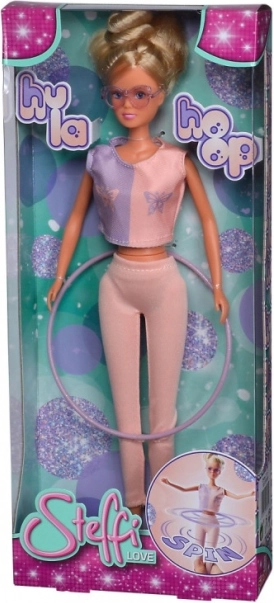 Păpușa Steffi cu cerc Hula Hoop