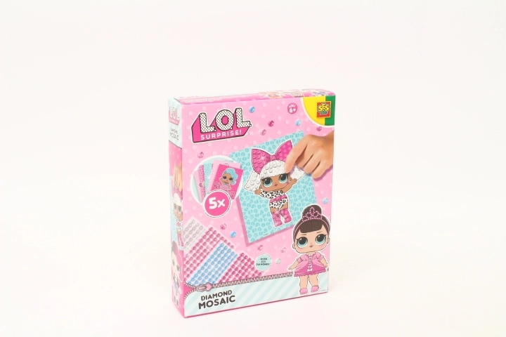 SES Creative L.O.L. Surprise mozaic creativ cu pietricele autocolante