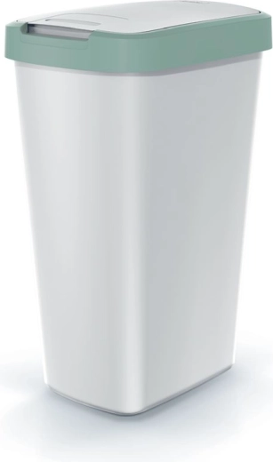 coș de gunoi Compacta Q Flap 45 l capac verde deschis
