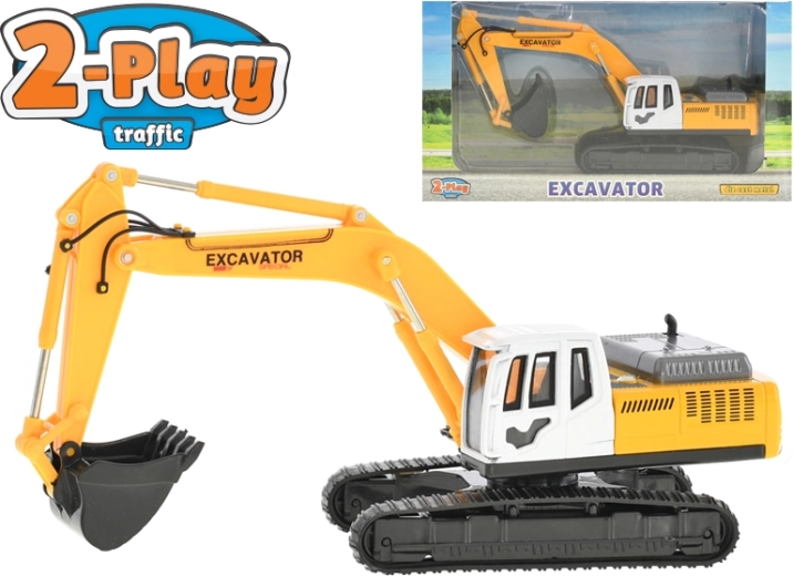 2-Play excavator metalic 22 cm cu rulare liberă