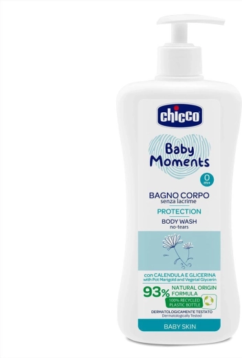 Chicco Baby Moments Protection gel de duș pentru copii 0m+, 750 ml