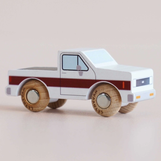 Le Toy Van mașinuță din lemn Charlie – pick-up clasic