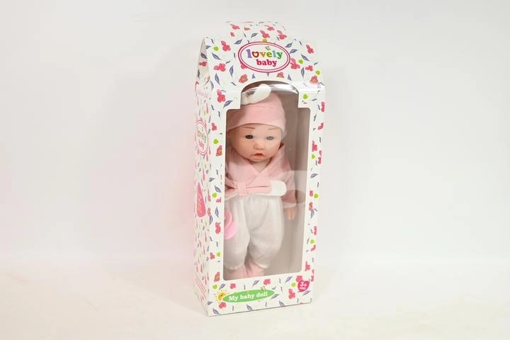 Păpușă bebeluș Bobas cu suzetă în cutie