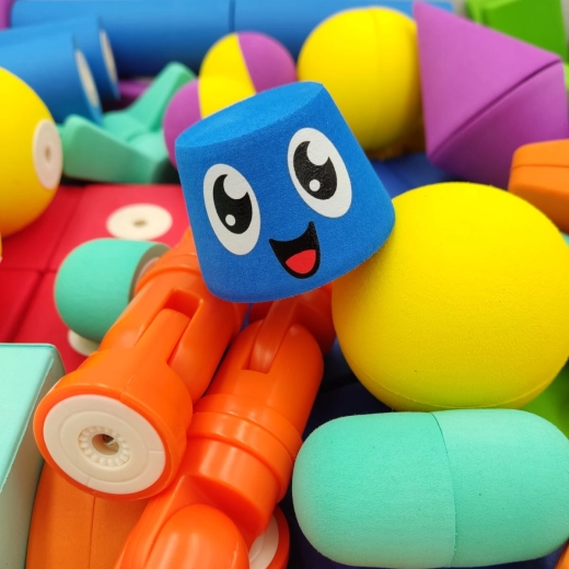 Set de construcție din spumă magnetică MagFlexi – 75 piese