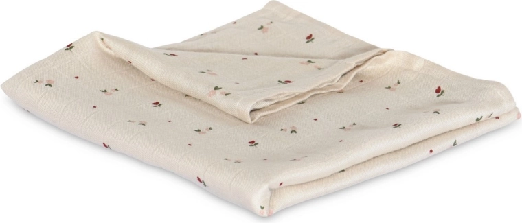 Scutec din bambus muselină NuuRoo Valentin Flower Love