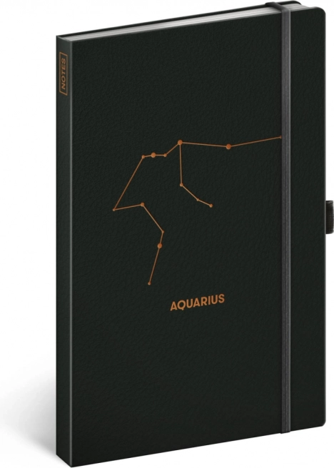 Caiet Zodiac Vărsător, dictando 13 × 21 cm