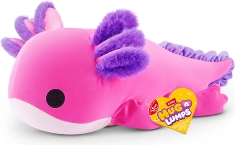 Axolotl de pluș ZURU Hug a Lumps, mărime medie