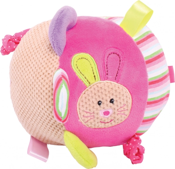 Mingea textilă motrică pentru bebeluși Iepurașul Bella