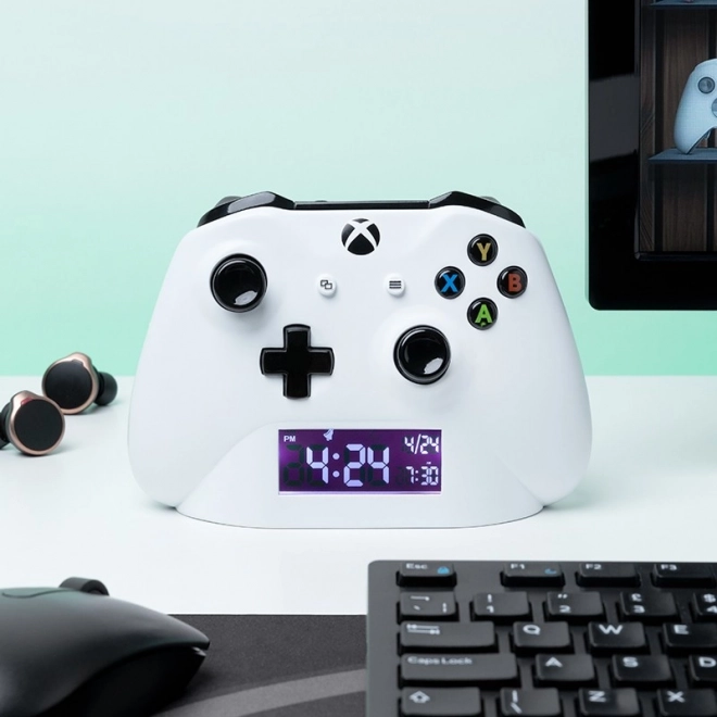Ceas deșteptător XBOX – alb, alimentare USB