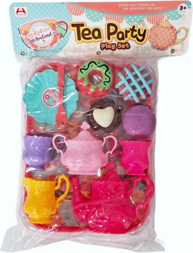 Set de bucătărie pentru copii cu veselă și alimente