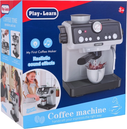 Espressor de jucărie cu lumini și sunete – gri