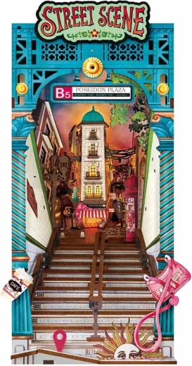 Puzzle 3D RoboTime, opritor de cărți cu stradă urbană