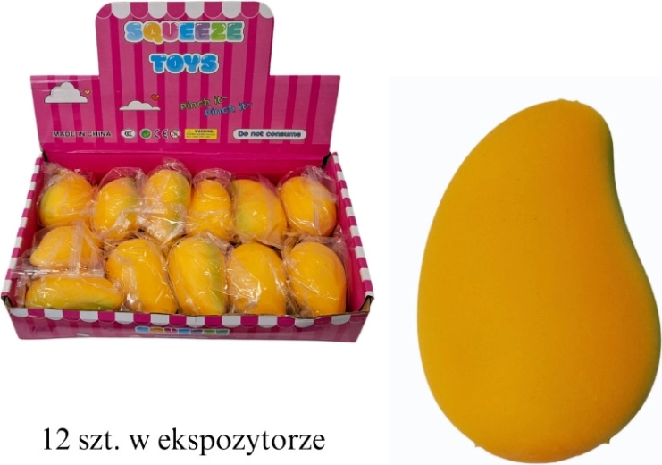 Gniotek în formă de mango - 1 bucată