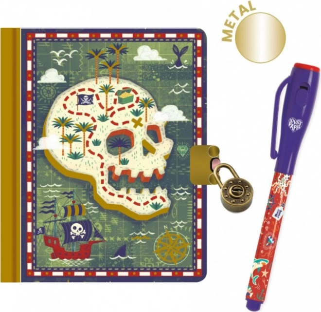 DJECO Jurnal secret cu stilou magic Steve