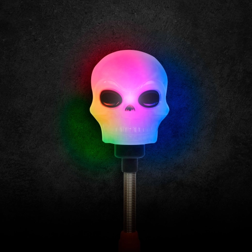 Lampă LED de Halloween cu craniu pe arc