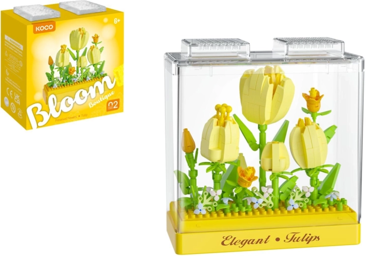 Mini set de construcție KOCO cu lalele