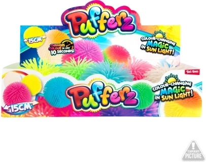 Mingea țepoasă care își schimbă culoarea, 12 cm, din cauciuc