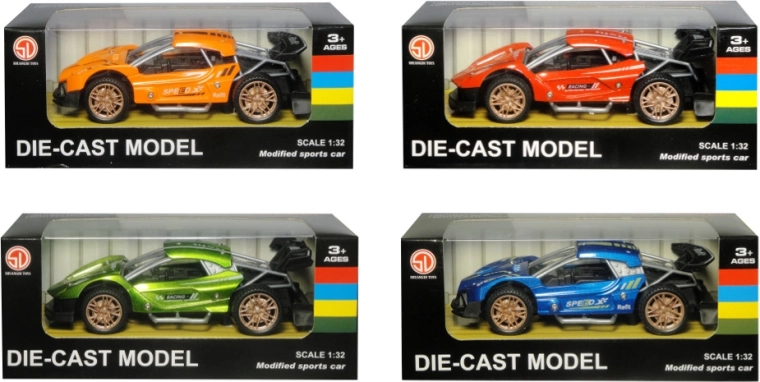 mașinuță sport de curse cu mecanism cu întoarcere (pull-back)