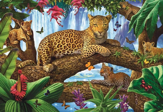 Puzzle Odihnă în coroanele copacilor 1500 piese