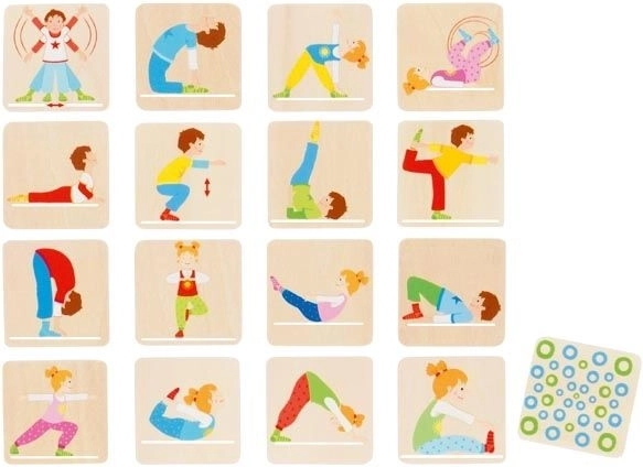 Goki pexeso din lemn Gimnastică