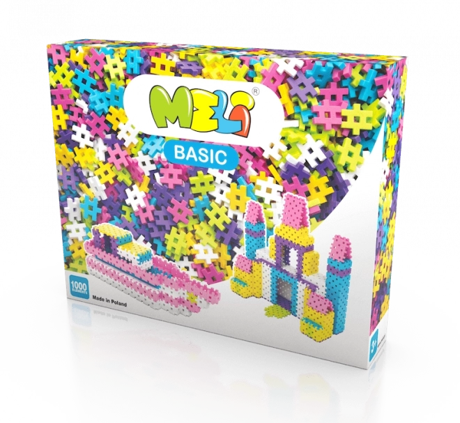 Set de construit MELI Basic Pink 1000 piese