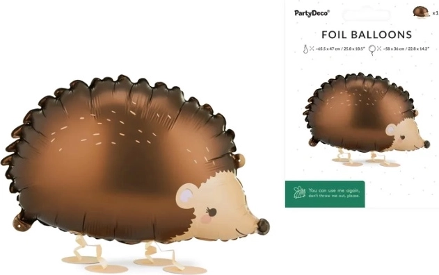 Balon din folie arici 58 × 36 cm (variantă mix)