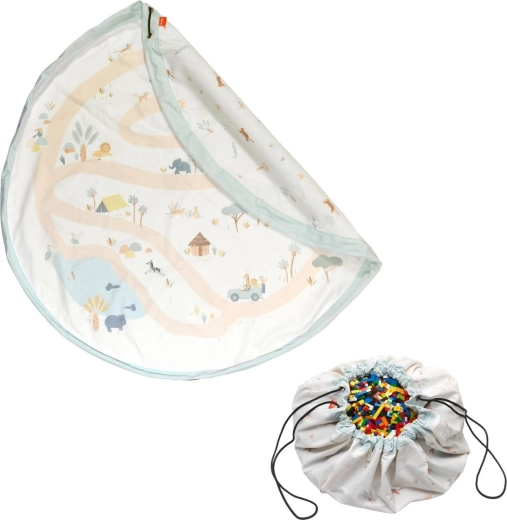 Play&Go Noomad original pătură de joacă și sac pentru jucării jungle