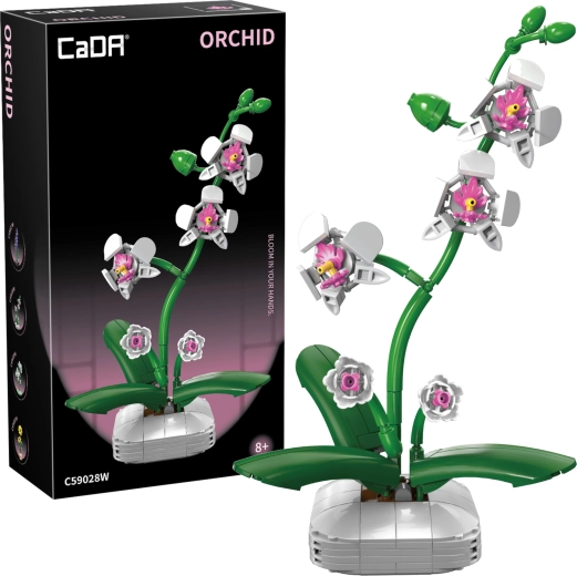 Set de construcție CaDA orhidee în ghiveci 25 cm, 237 piese