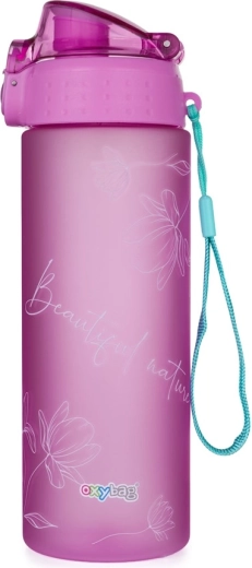 Sticlă de apă OXY Click 600 ml Floral din Tritan
