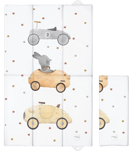 Ceba Baby saltea de înfășat de călătorie basic bunny driver 80 × 50 cm - 1 bucată