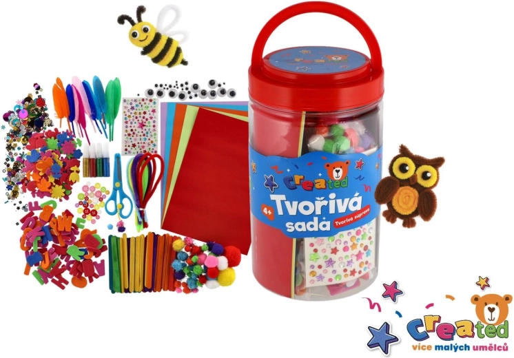 Set creativ în cutie de plastic 12 × 21 cm