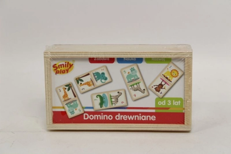 SmilyPlay domino din lemn pentru copii
