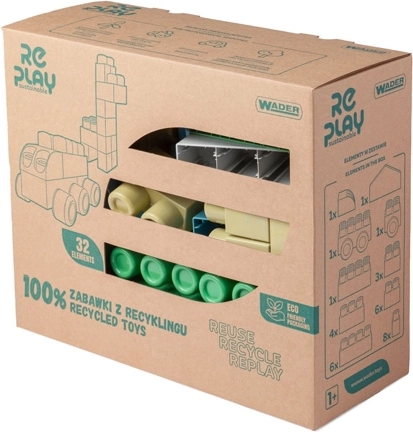 Wader RePlay Big Blocks set de cuburi mari 32 buc.
