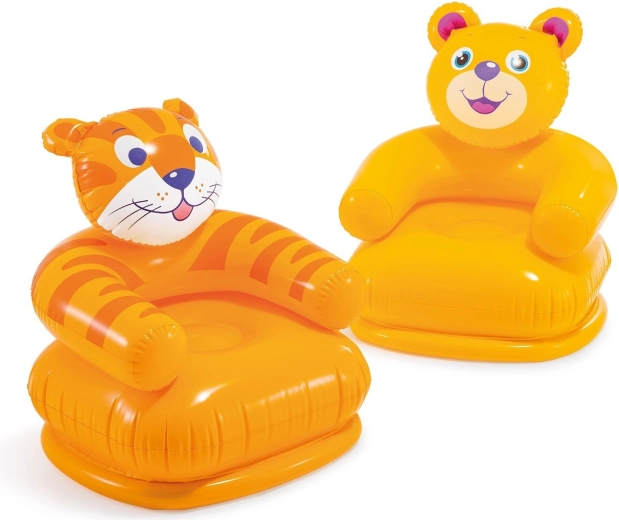 Fotoliu gonflabil pentru copii Animăluțe vesele 65 × 64 cm Intex