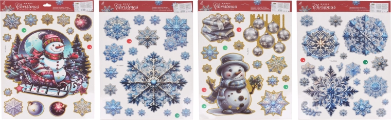 Decorațiune de Crăciun pentru fereastră 30 × 42 cm - 1 bucată