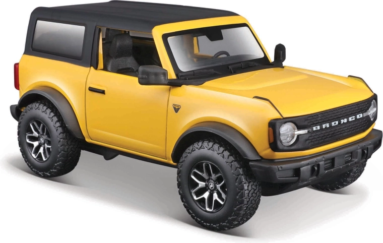 Maisto Ford Bronco Badlands 2021 galben – model auto din metal 1:24
