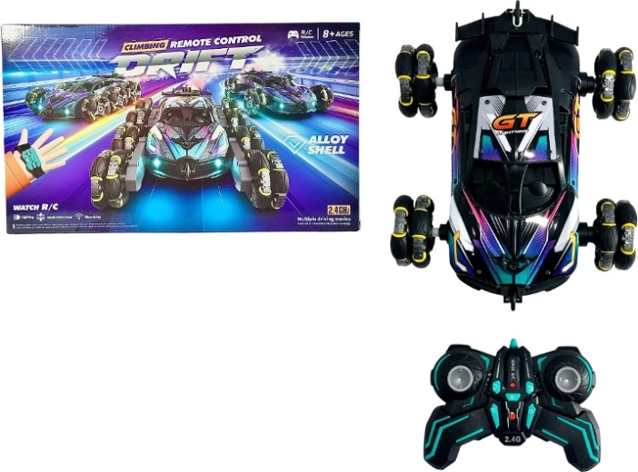 Mașină sport RC de cascadorii cu efect de fum, lumini și sunet