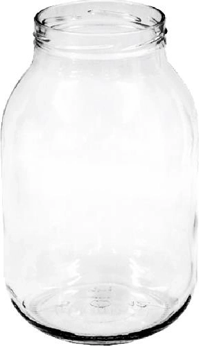 Borcan de sticlă pentru conservare 3000 ml cu gură largă 100 mm