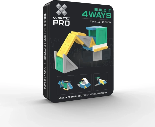 CONNETIX PRO set de construcție vehicule în 4 moduri, 30 de piese