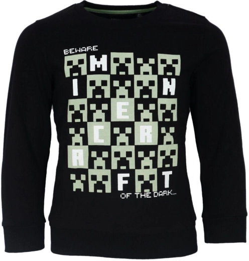 Hanorac negru Minecraft