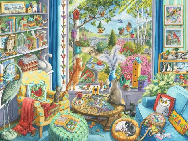 Puzzle Ravensburger Observarea păsărilor XL, 750 piese
