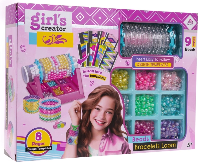 Set pentru realizarea brățărilor cu război de țesut și accesorii